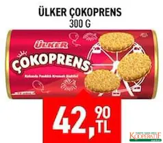 ÜLKER ÇOKOPRENS BİSKÜVİ 300 G fiyat ve kampanya bilgisi